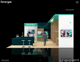 30x30 Péninsule booth design by Pro-X Exhibits
